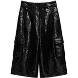 Pinko Kids Pantalone Tasconato con Pailettes e Charm per Bambine