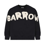 Barrow Kids Felpa Nero con Stampa Logo Unisex