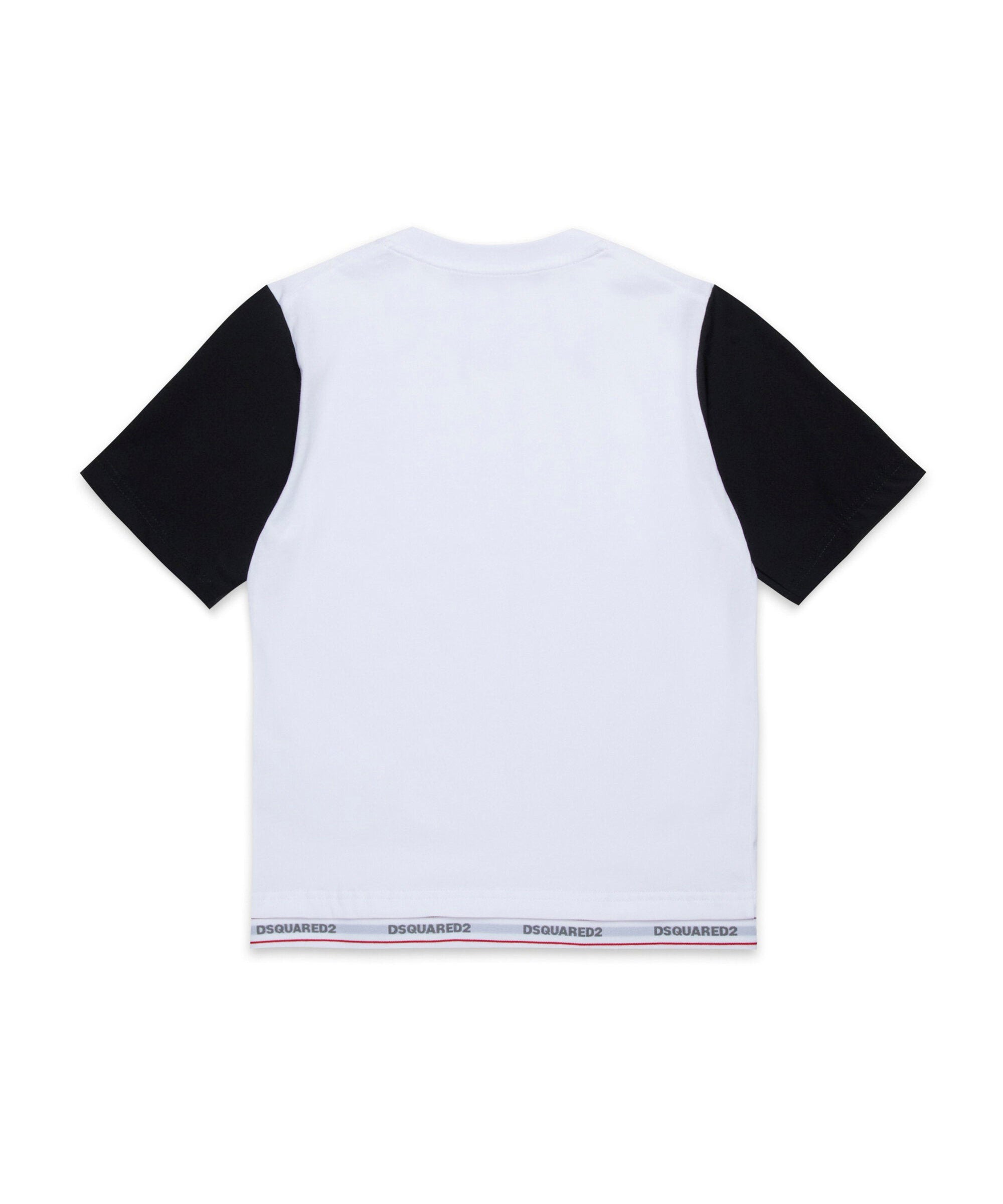 Dsquared2 Kids T-Shirt Bianca con Logo per Bambini