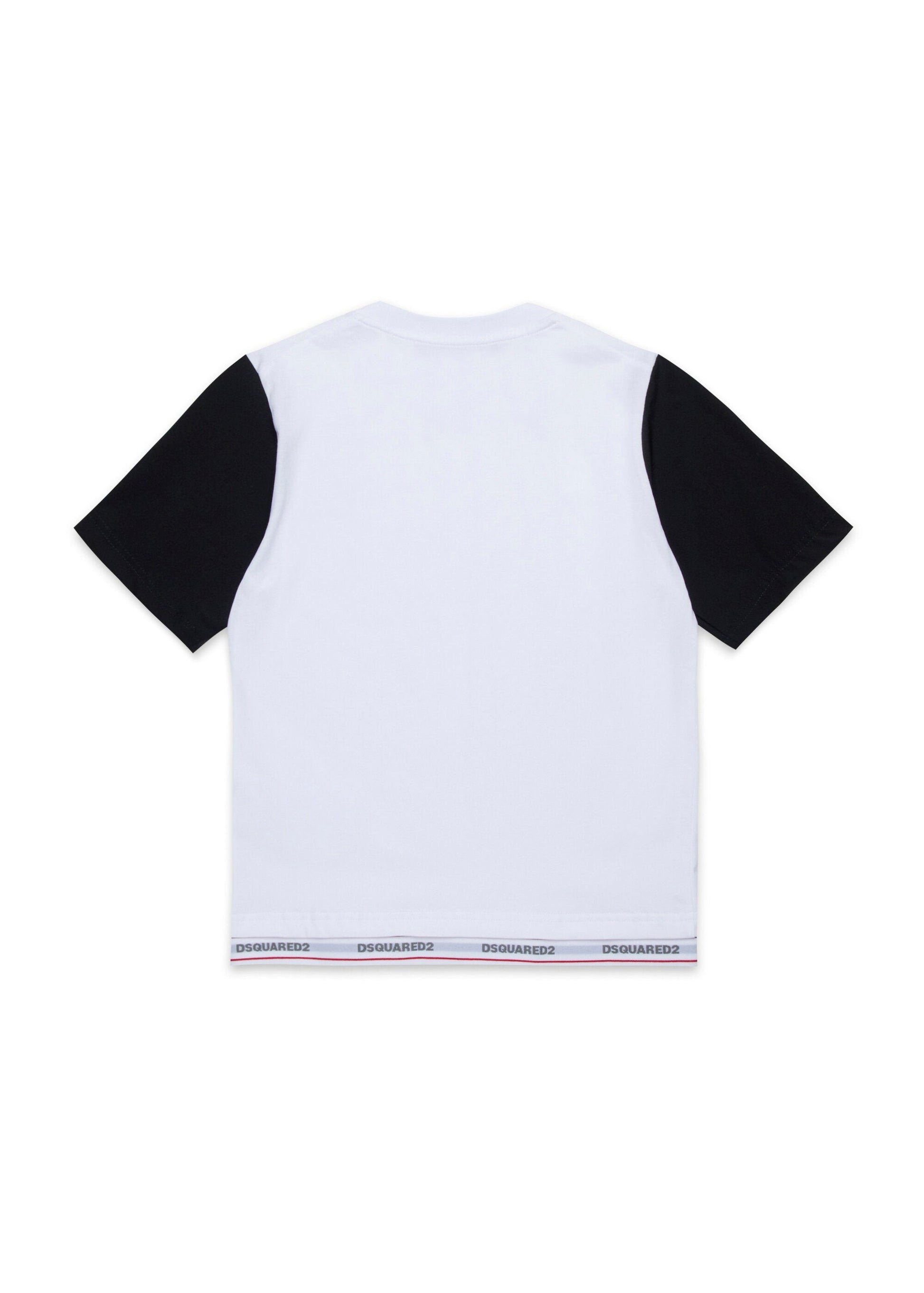 Dsquared2 Kids T-Shirt Bianca con Logo per Bambini