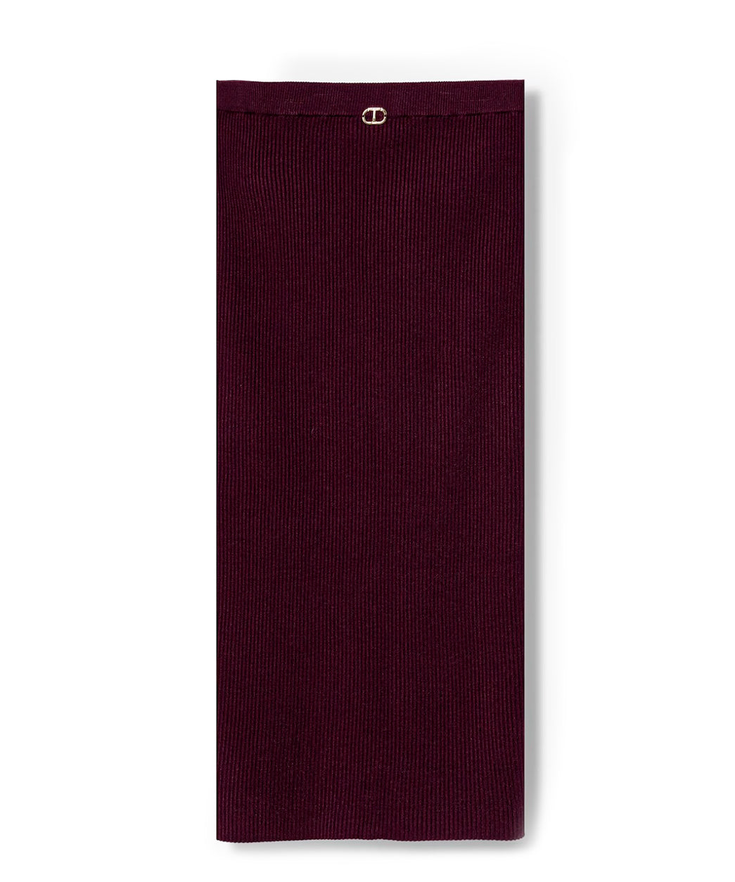 Twinset Kids Gonna Lungha  Bordeaux con Logo per Bambine