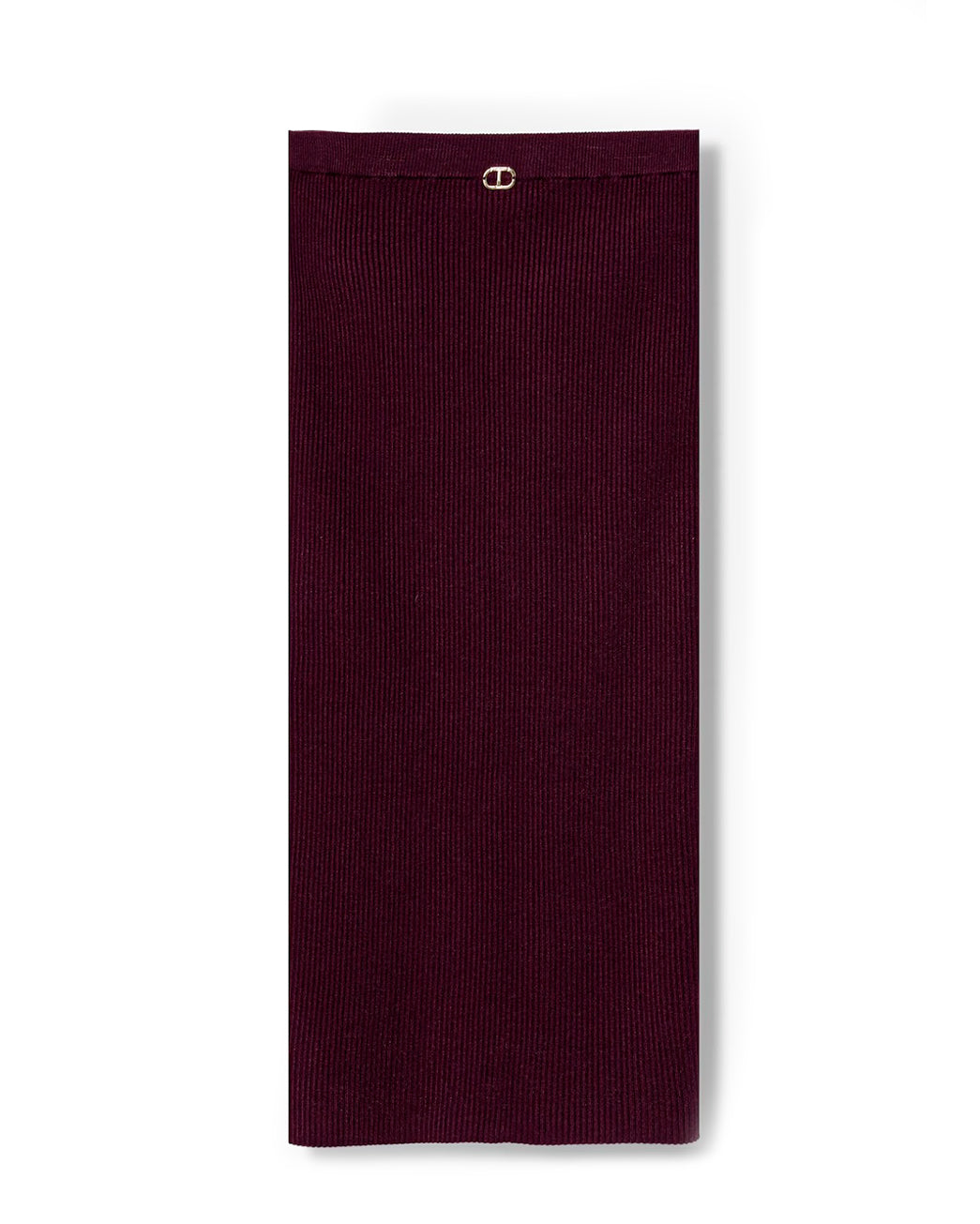 Twinset Kids Gonna Lungha  Bordeaux con Logo per Bambine