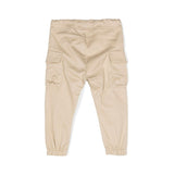 Calvin Klein Kids Pantaloni Beige Stile Cargo per Neonati (retro)