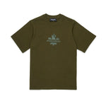 Dsquared2 Kids T-shirt Verde con Stampa Leaf