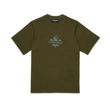 Dsquared2 Kids T-shirt Verde con Stampa Leaf
