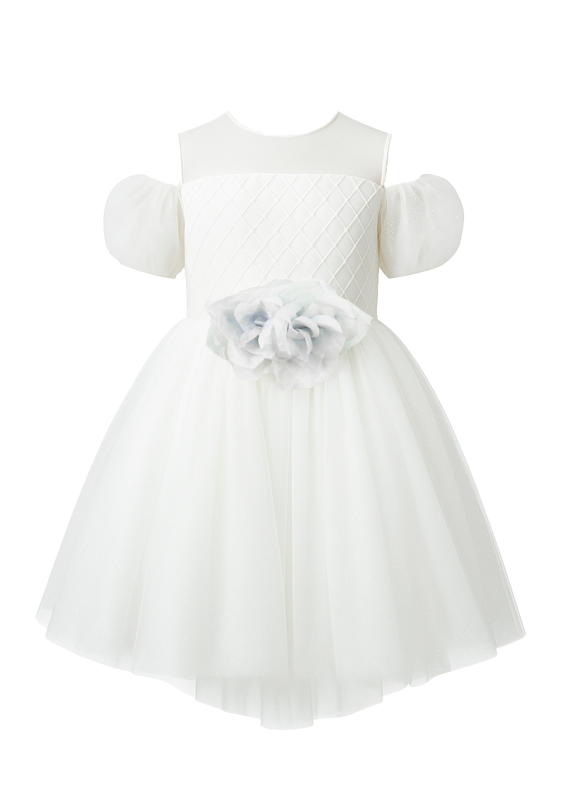 Loredana's Beautiful White Ceremony Dress for Girls