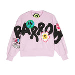 Barrow Kids Felpa Rosa con Stampa Logo per Bambine