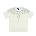 Marcelo Burlon County Of Milan Kids T-Shirt Bianca Design Strass per Bambine