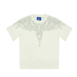 Marcelo Burlon County Of Milan Kids T-Shirt Bianca Design Strass per Bambine