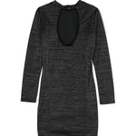 Twinset Kids Abito Nero Metallizzato con Placca Logo per Bambine (retro)