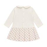 Gabriella Gucci Kids Abito Felpa con Stampa Cuore Latte per Neonate