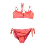 4GIVENESS Costume Bikini a Fascia Fantasia Zebrato per Bambine