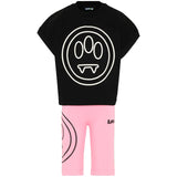 Barrow Kids Completo Nero e Rosa con Logo per Bambine