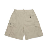 Dsquared2 Kids Bermuda Beige con Tasconi per Bambini
