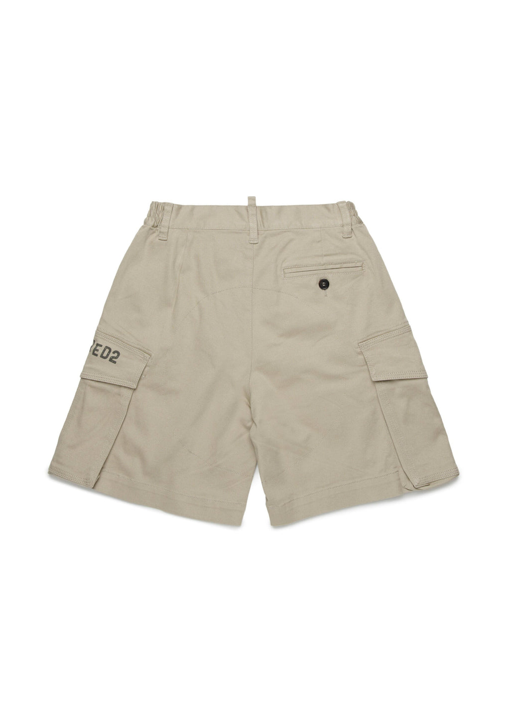 Dsquared2 Kids Bermuda Beige con Tasconi per Bambini