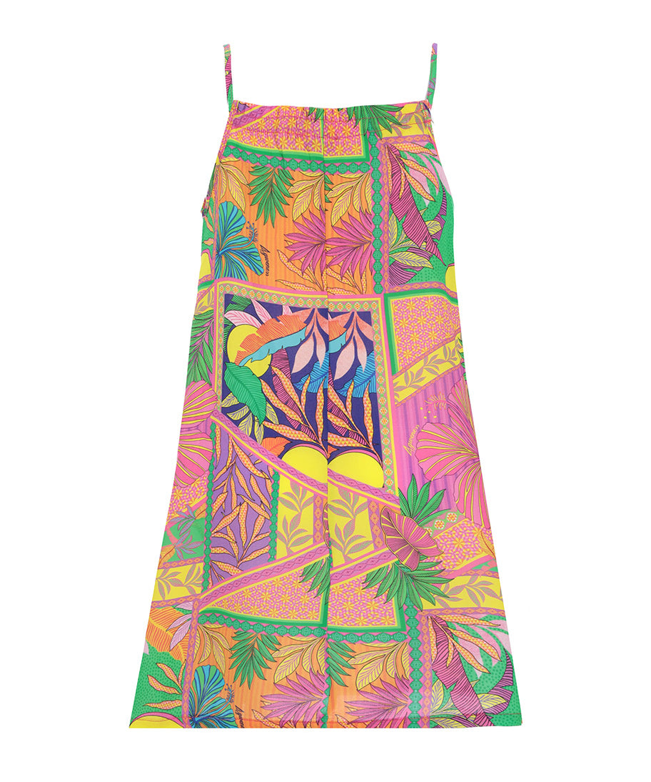 4giveness Kids Abito Corto Fantasia Pop Foulard per Bambine