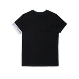 Dsquared2 Kids T-Shirt Nera con Dettaglio Manica per Bambini