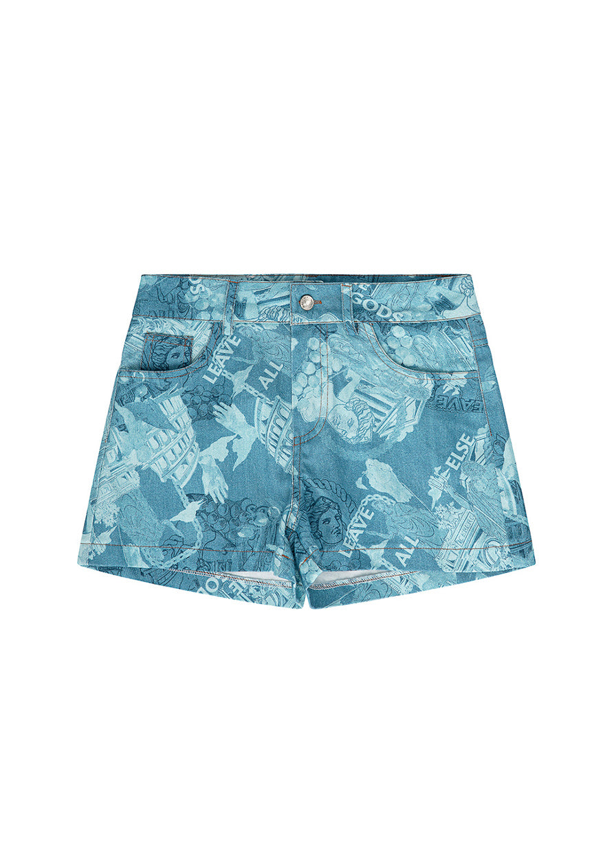 Iceberg Kids Shorts Denim Tie Dye per Bambine