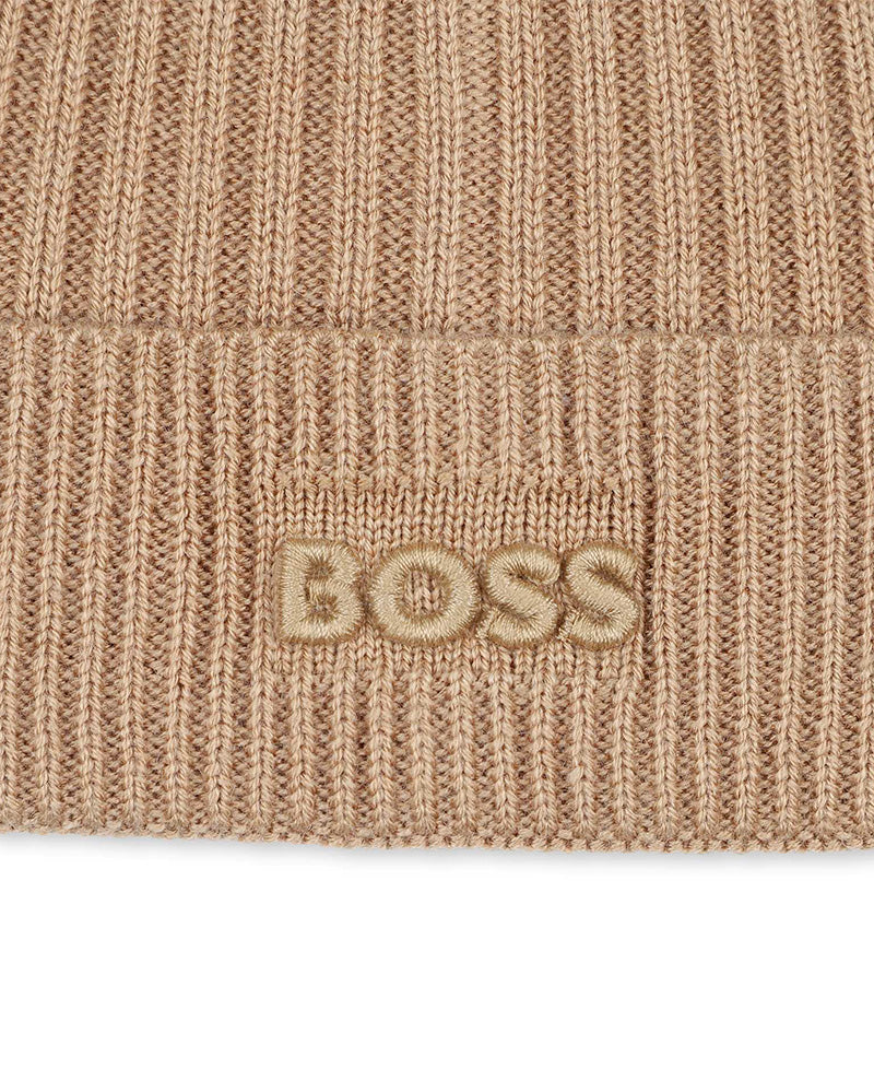 Boss Kids Cappello Biscotto con Logo sul Fronte per Neonati