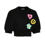 Barrow Kids T-Shirt Nero con Toppe per Bambine