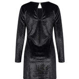 Patrizia Pepe Kids Abito Nero Glitter per Bambine