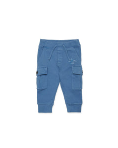 Dsquared2 Kids Pantaloni Cargo in Felpa Lavagna per Neonati