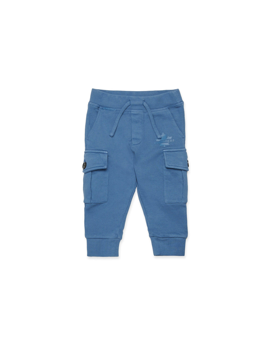 Dsquared2 Kids Pantaloni Cargo in Felpa Lavagna per Neonati