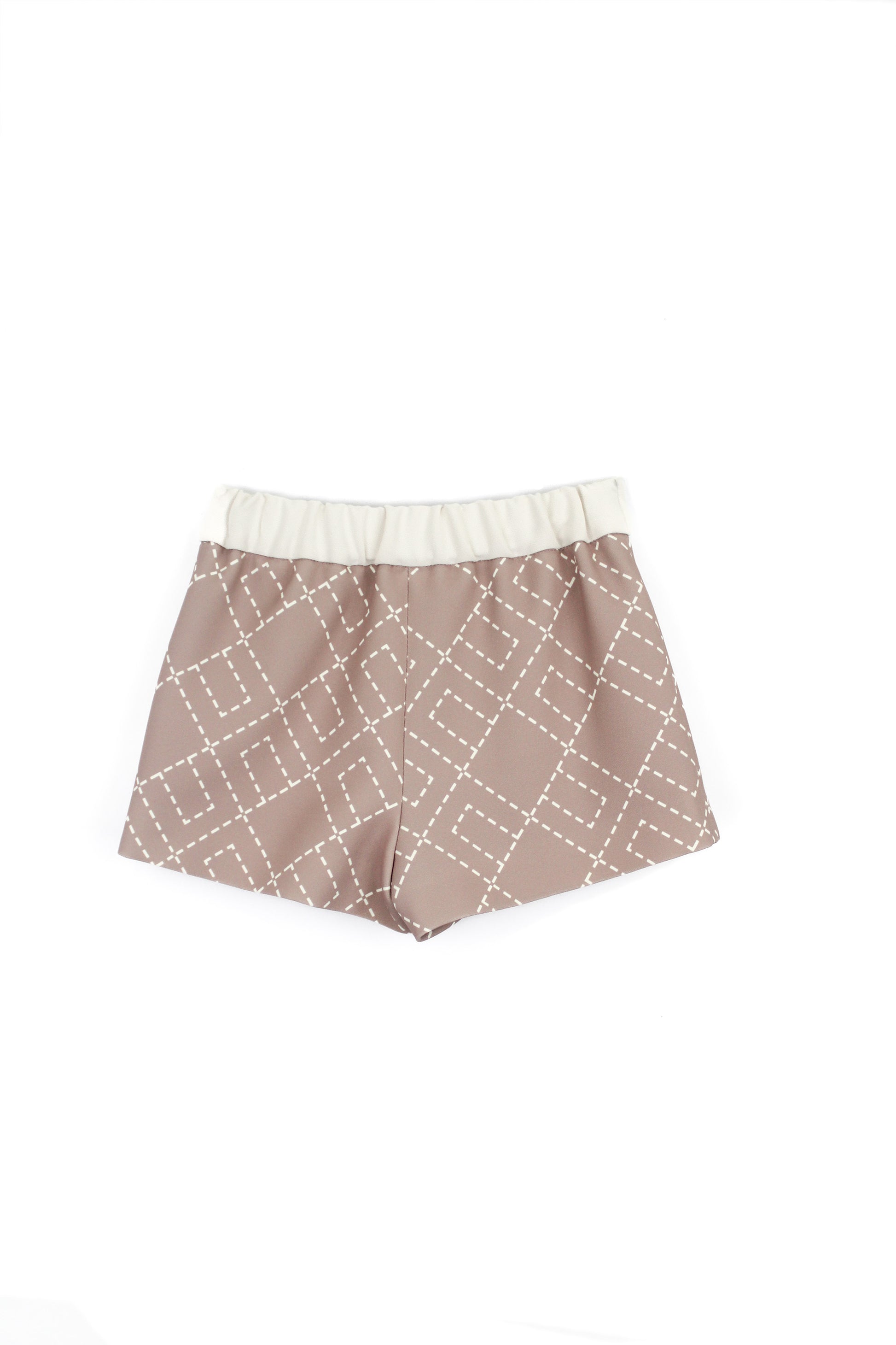 Elisabetta Franchi La Mia Bambina Shorts Sunrise con Logo Geometrico per Neonate