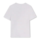 Boss Kids T-shirt Bianca con Stampa Boss per Bambini (retro)