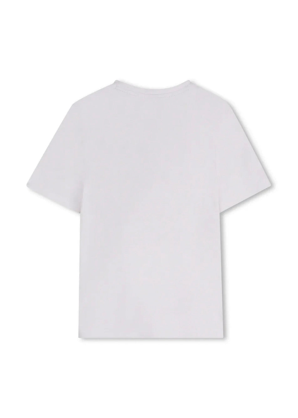 Boss Kids T-shirt Bianca con Stampa Boss per Bambini (retro)