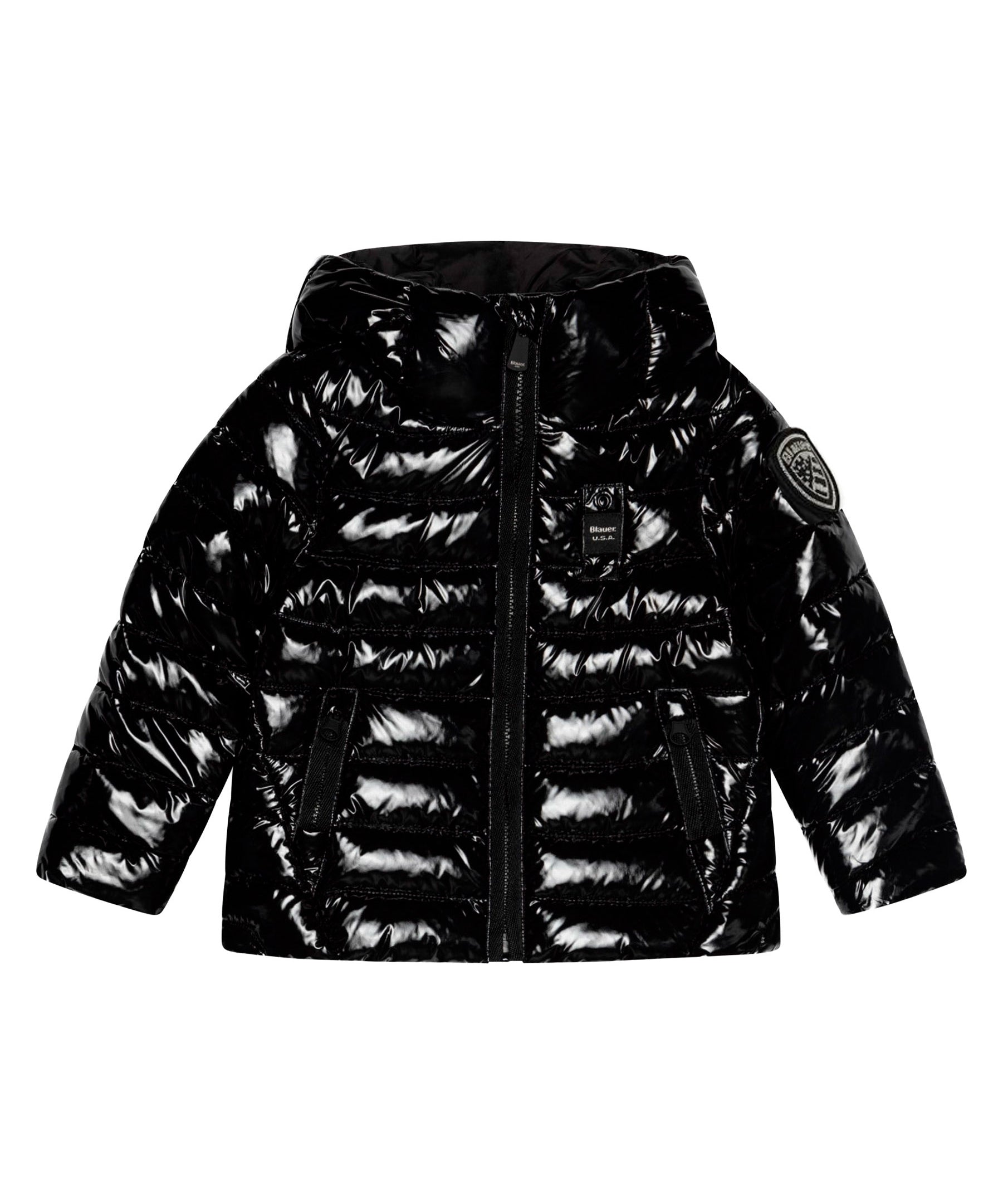 Blauer Kids Giubbino Nero Lucido per Bambine