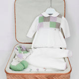 Marlù Corredino Bianco/Lavanda per Neonate