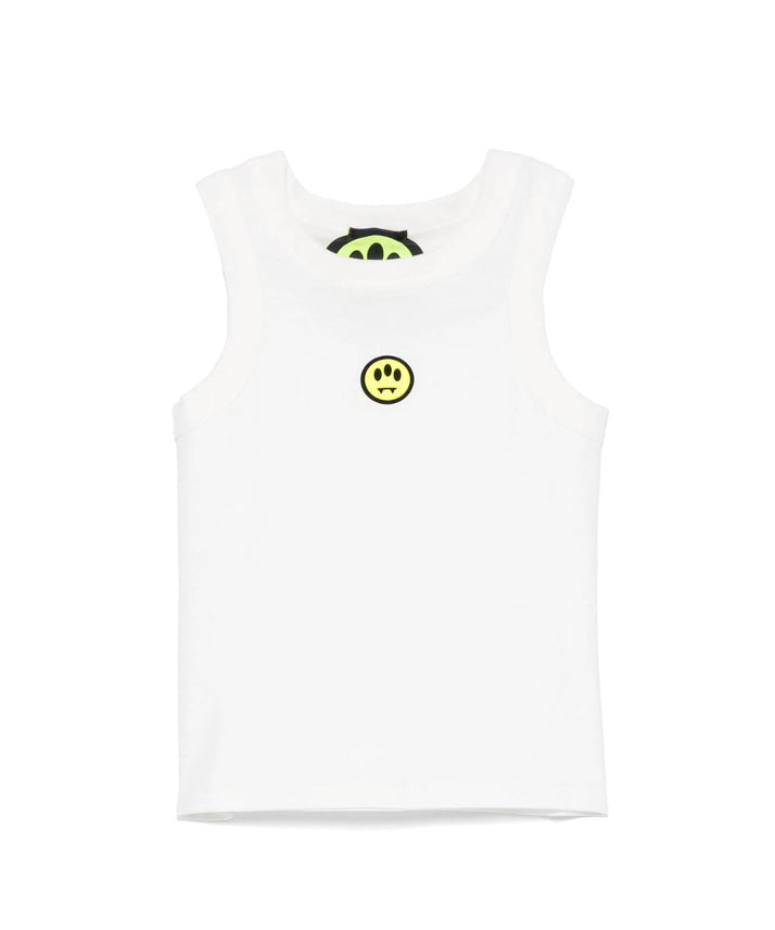 Barrow Kids Canotta Bianca con Smile per Bambine