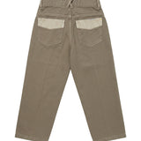 Yes London Kids Pantalone in Denim con Targhetta Logo per Bambini