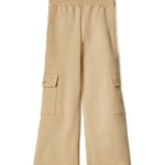 Hinnominate Kids Pantaloni Cargo Nocciola con Logo (retro)