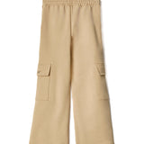 Hinnominate Kids Pantaloni Cargo Nocciola con Logo (retro)