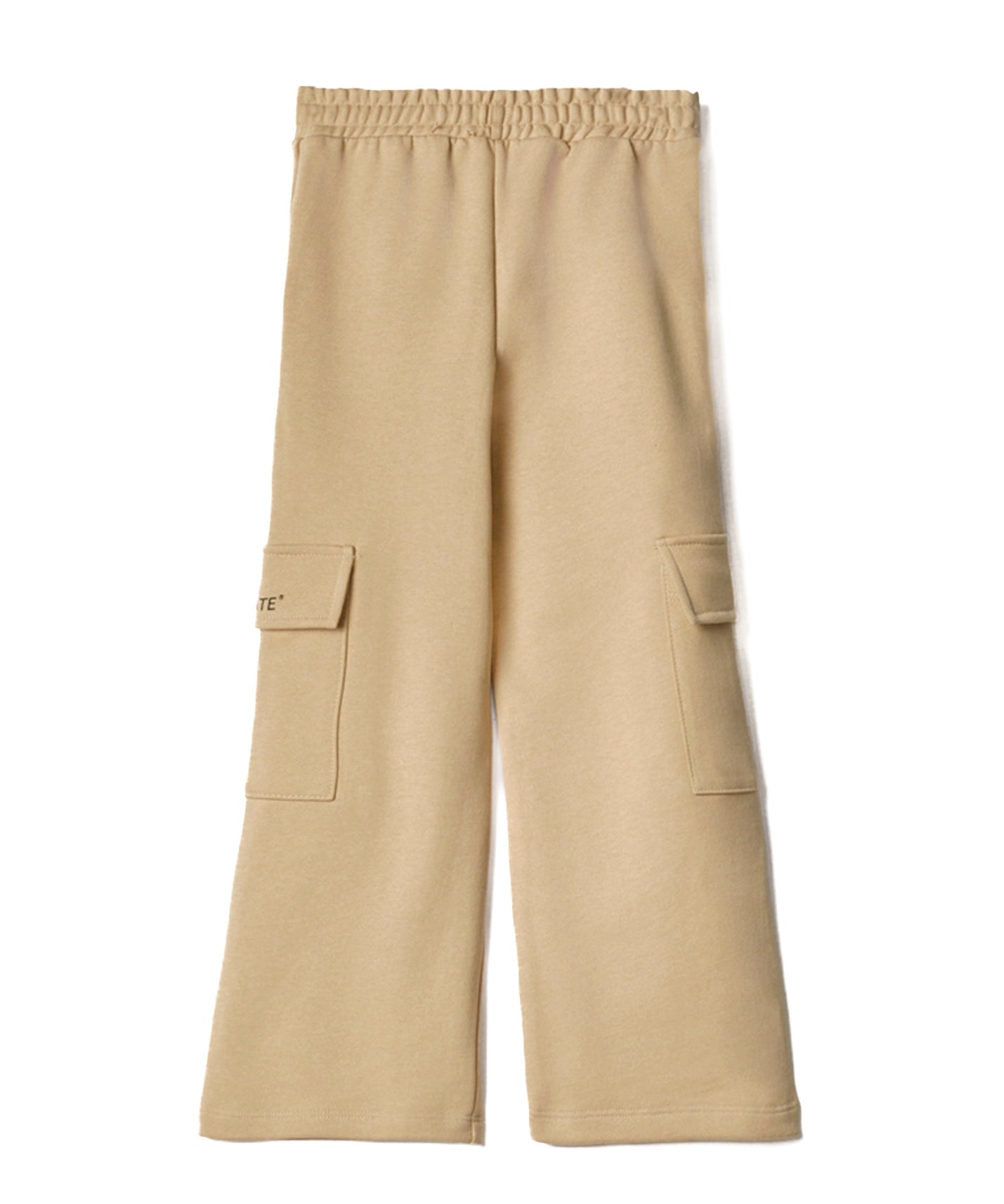 Hinnominate Kids Pantaloni Cargo Nocciola con Logo (retro)