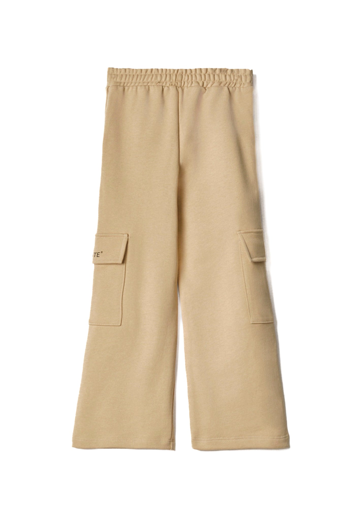 Hinnominate Kids Pantaloni Cargo Nocciola con Logo (retro)