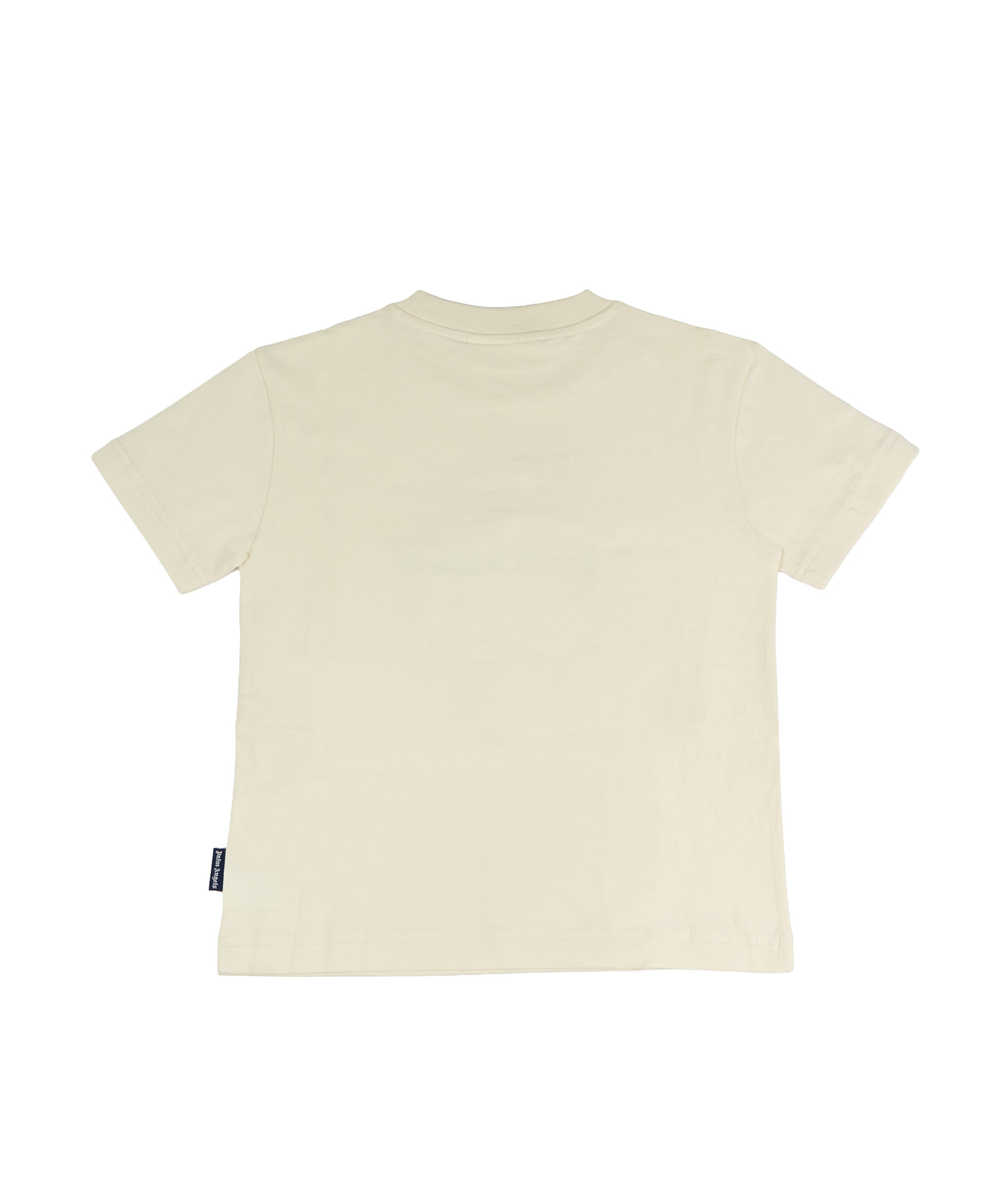 Palm Angels Kids T-Shirt Off-White con Logo Teddy per Bambini