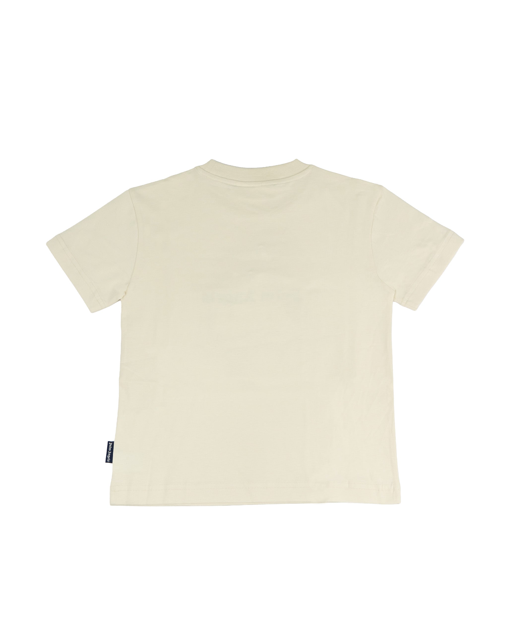Palm Angels Kids T-Shirt Off-White con Logo Teddy per Bambini