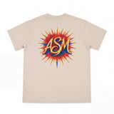 ArtSuperMoney T-Shirt Beige con Stampa Aquila per Bambini