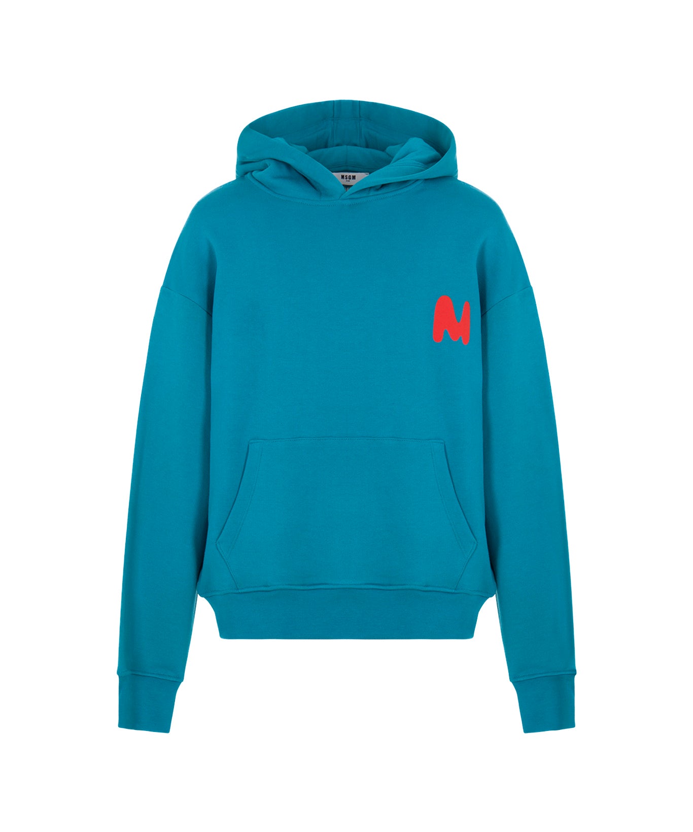 MSGM Kids Felpa con Cappuccio Ottanio per Bambini