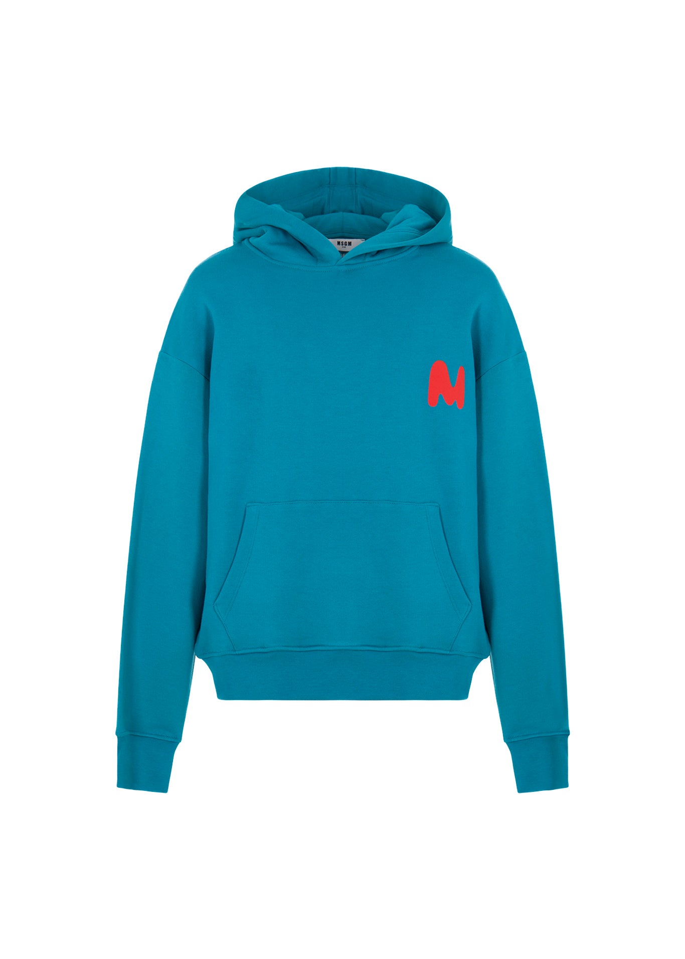 MSGM Kids Felpa con Cappuccio Ottanio per Bambini