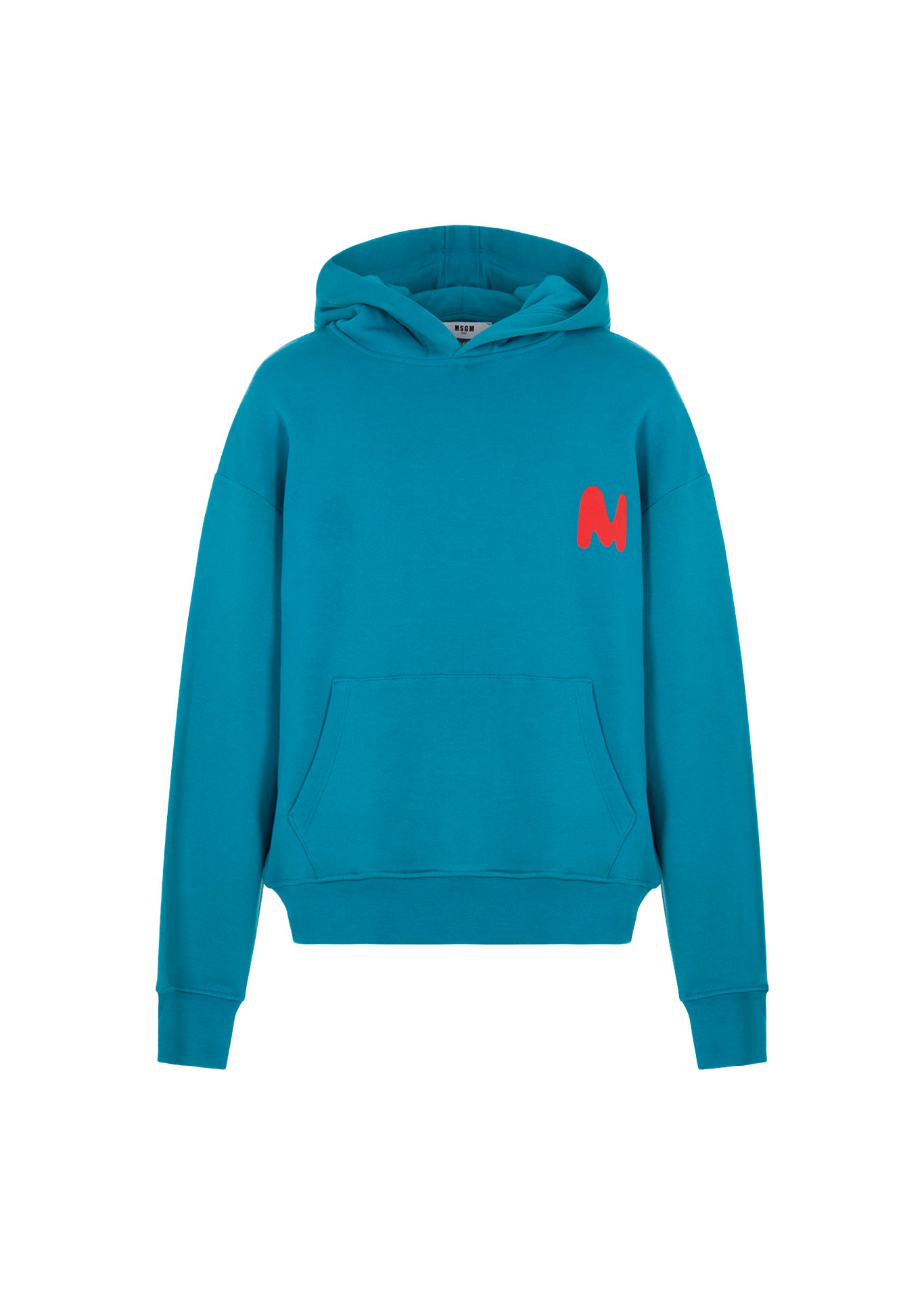 MSGM Kids Felpa con Cappuccio Ottanio per Bambini