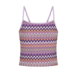 F**K Kids Canotta in Maglia Multicolor per Bambine