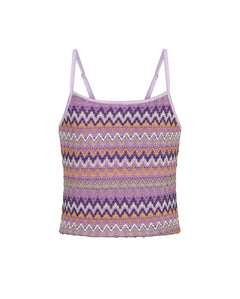 F**K Kids Canotta in Maglia Multicolor per Bambine