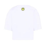 Barrow Kids T-Shirt Bianco con Stampa Teddy Multicolor per Bambine