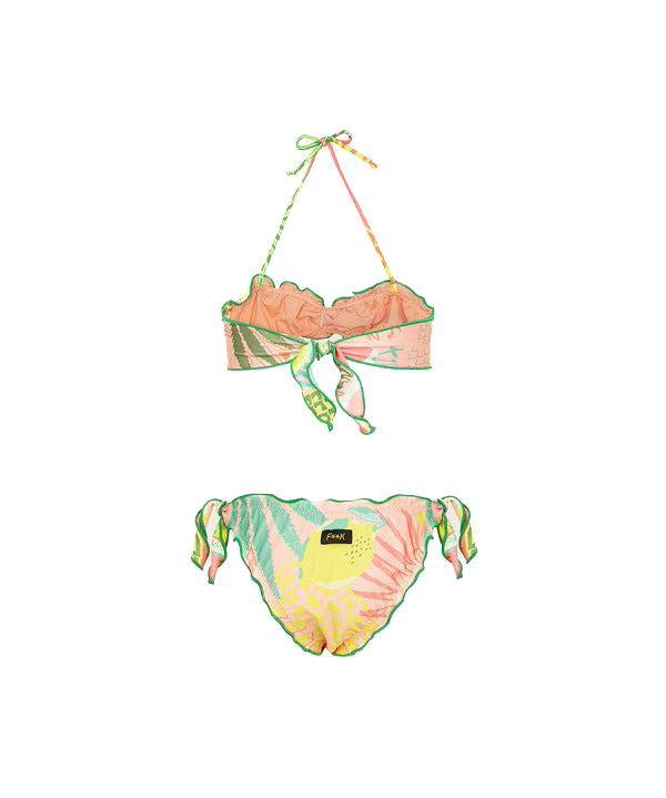 Effek Costume Bikini a Fascia Fantasia Fruit per Bambine