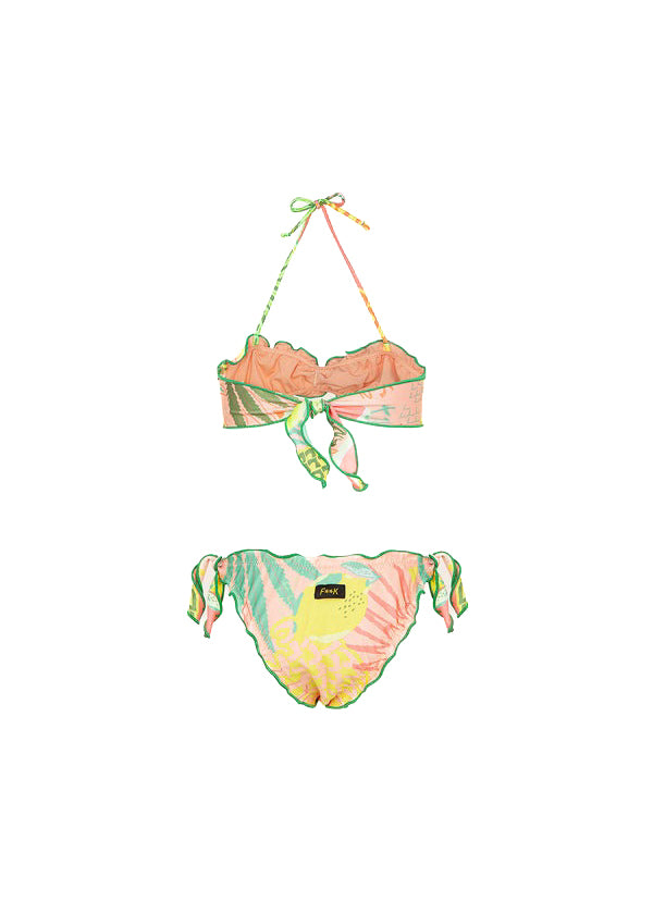 Effek Costume Bikini a Fascia Fantasia Fruit per Bambine