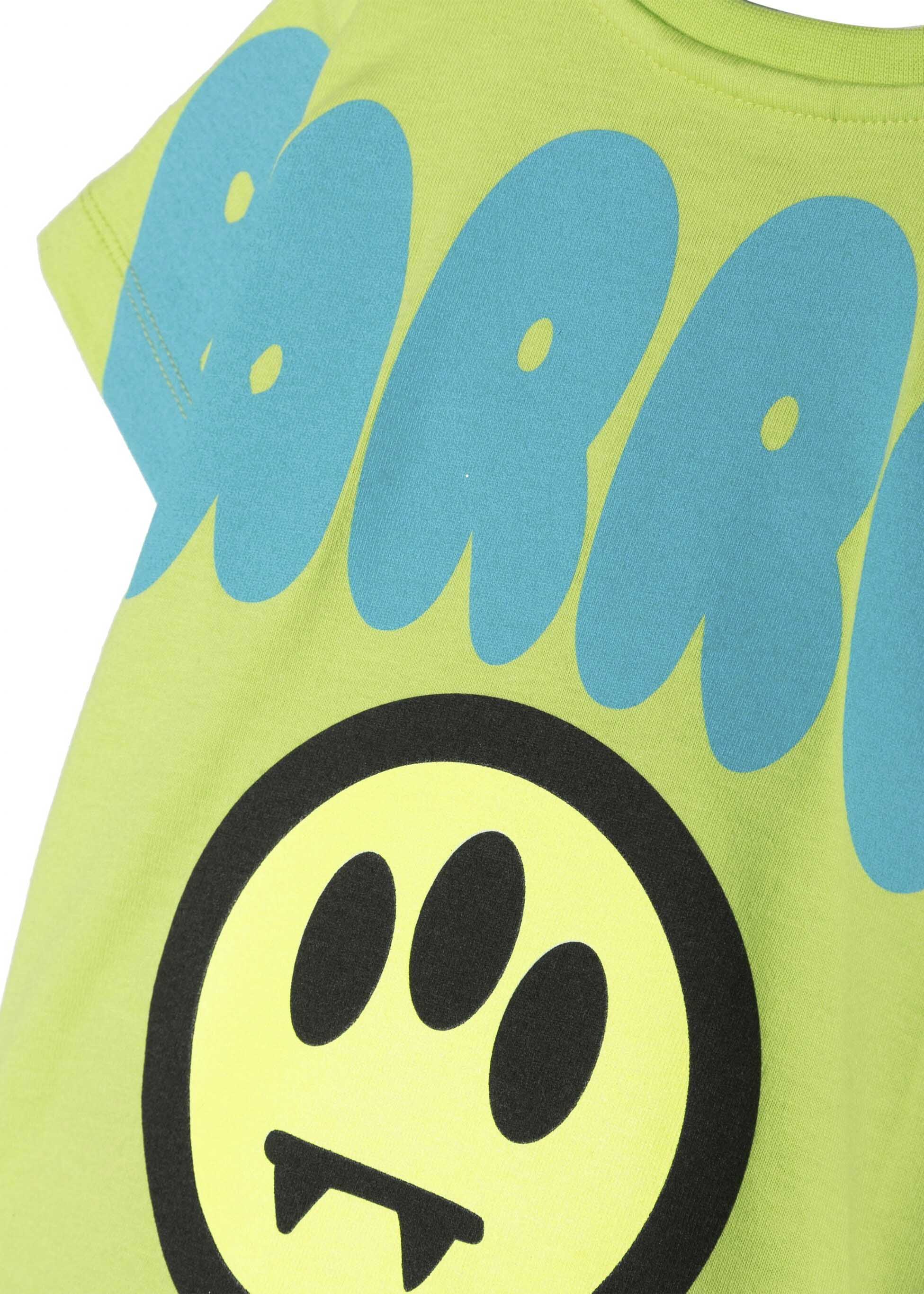 Barrow Kids T-shirt Cedro con Stampa Logo e Smile 